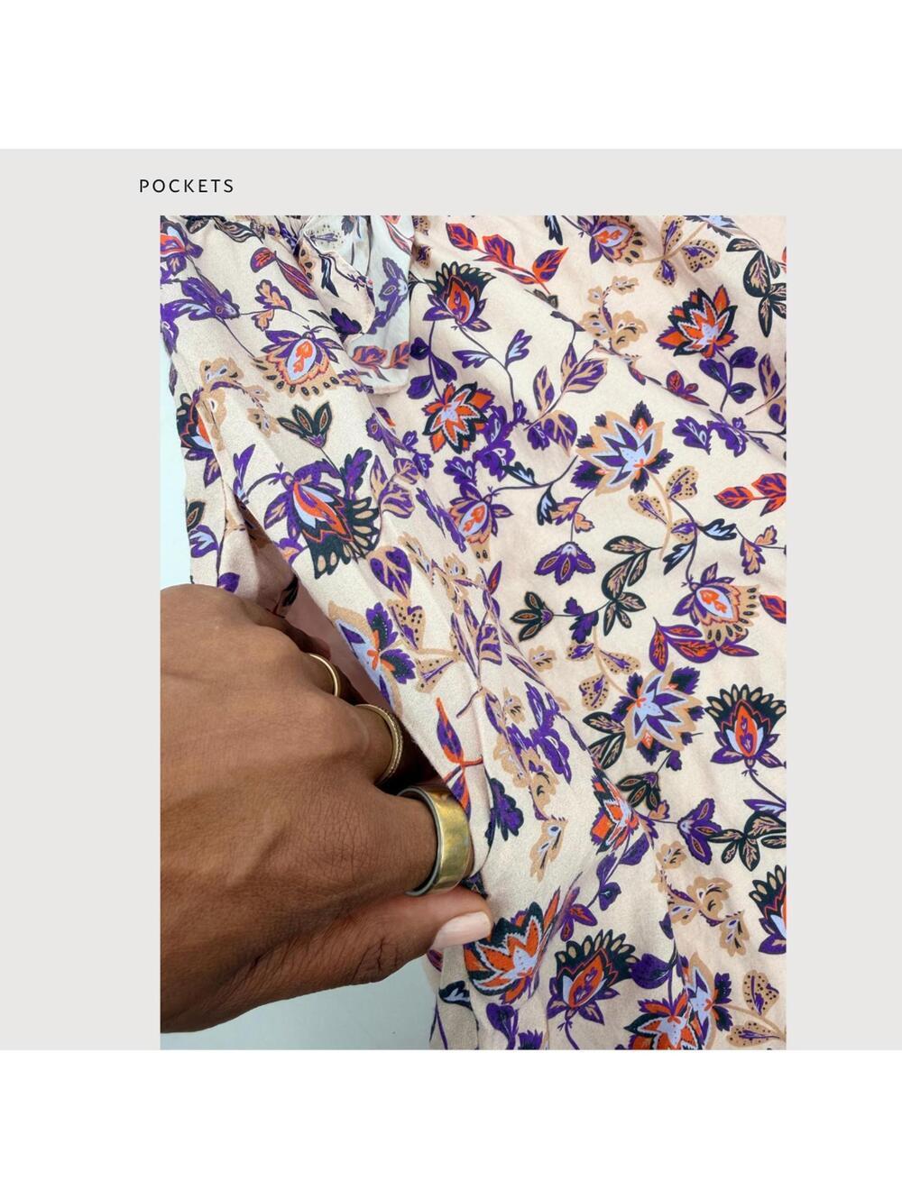 Thakoon Floral Tie Front Midi Dress Cotton Silk Peach S - Picture 9 of 9